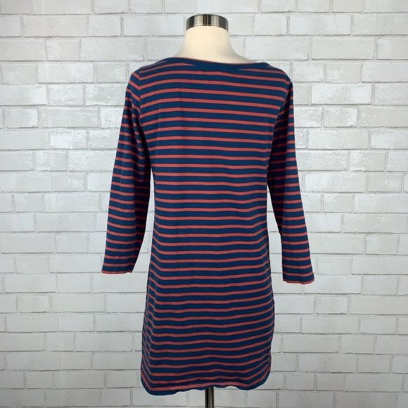 Joie Shift Dress Striped Knit Winberry Navy Blue Mini Stretch Preppy Nautical S - Picture 7 of 10